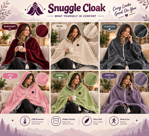 Snuggle Cloak Portable Heated Sweater